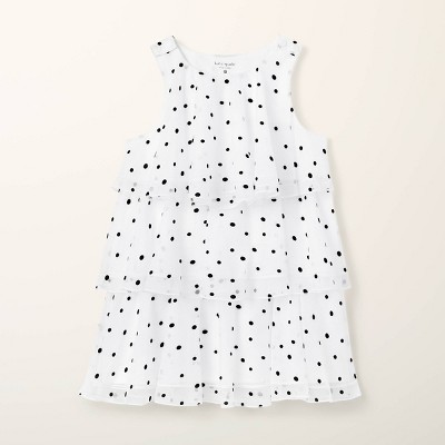 Toddler Adaptive Mini Polka Dot Tiered Dress - kate spade new york x Target Cream/Black