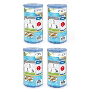 Intex Replacement Type A Filter Cartridge for Pools (4-Pack) - 1 of 4