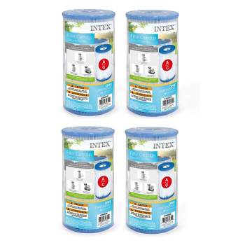Intex Replacement Type A Filter Cartridge for Pools (4-Pack)