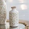 ChicFurnit Decorative Vases Elegant Flower Vase Florero Ceramic Vase Tabletop Vase Modern Vase for Living Room Decor, White, 5.3"*5.3"*10.6" - 3 of 4