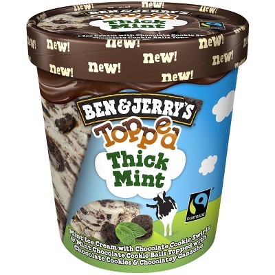 Ben & Jerry's Topped Thick Mint Ice Cream - 15.2oz