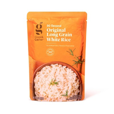 90 Second Long Grain White Rice Microwavable Pouch  - 8.8oz - Good & Gather™