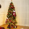 Whizmax 7.5FT Prelit Christmas Tree Artificial Christmas Tree with Metal Stand and Hinged Branches - 3 of 4