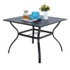 5pc Patio Dining Set with Steel Table & Rattan Chairs - Captiva Designs - 3 of 4