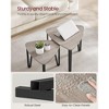 VASAGLE Nesting Coffee Tables, End Tables Set of 2，Industrial Small Stacking Side Tables with Metal Frame - 4 of 4