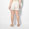 Women's Linen Pull-On Shorts - Wild Fable™ - 3 of 3