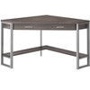 42" Taupe and Silver Corner Computer Desk - 4 of 4