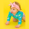 RuffleButts Baby/Toddler Girls UPF50+ Long Sleeve One Piece Rash Guard - 4 of 4