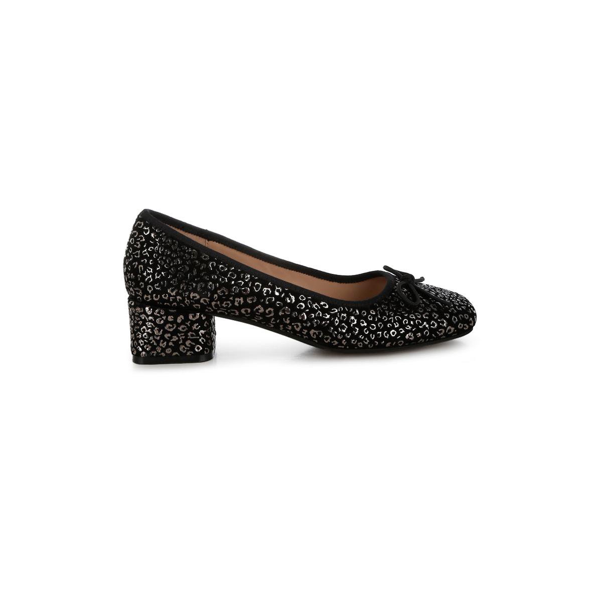 Женские туфли Rag & Co Womens Ningen Leopard Print Block Heel s Ballerinas 8 — фото 3