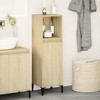 CLIHOME 39.4 in H Bathroom Storage Cabinet Engineered Wood Display Cabinet Home Organiser Furniture With Metal Legs - 4 of 4