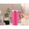 Kook Stainless Steel Tumbler, with Straw and Handle, 40 oz - 3 of 4