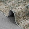 Vintage Rug for Living Room, Washable Floral Bedroom Rug, Soft Low Pile Floor Cover for Dining Room Office - 4 of 4