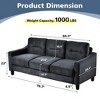 Modern L-Shaped Sectional Sofa Set w/ Plush Flannelette Fabric, Sturdy Hardwood Frame & Supportive Memory Foam Cushions - 2 of 4