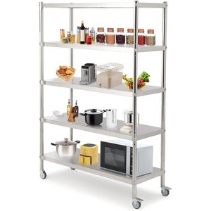 Stainless Steel Shelves, Heavy Duty Adjustable Shelf Unit with Adjustable Height and Vent Holes for Kitchen - 1 of 4