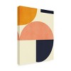 Trademark Fine Art - Ana Rut Bre Rainbow Plus Shapes Blue Mustard2 Canvas Art - 4 of 4