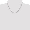 Black Bow Jewelry 3mm, Sterling Silver, Hollow Rolo Chain Necklace - 2 of 4