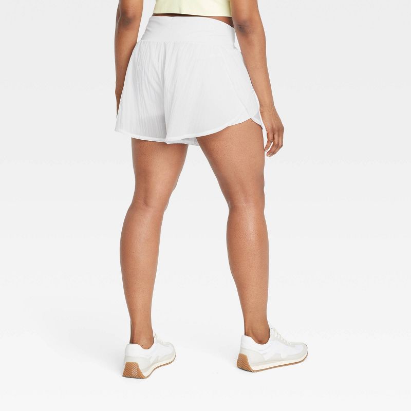 Women's Woven High-Rise 2-in-1 Run Shorts 3" - All In Motion™, 4 of 6