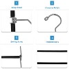 USTECH 5-Tier Metal Hanger | Foldable Clothes Hanger for Jeans, Skirts, and Shirts |1 Pack - 3 of 4