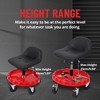 300 LBS Mobile Rolling Gear Seat Height Adjustable 7.07"-9.04" With Spinning Gear Tray - 2 of 4