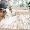 Modern Abstract Rug Indoor Washable Throw Floor Carpet Low Pile Stain Resistant Accent Rug - 3 of 4