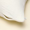 26"x26" Gauze Stitch Pin Dot Euro Throw Pillow Cover Sour Cream - Hearth & Hand™ with Magnolia - 4 of 4