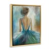 Stupell Industries Ballet Girl Figure Painting Floating Frame Canvas Art, Gold, 25" x 31" - 2 of 4