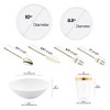 Smarty Had A Party White Flat Round Disposable Plastic Tableware Set (120 Settings) - 2 of 4