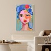 Art Remedy Violeta s Hair with Flowers Beach Life Inspired Wall Art Framed - 2 of 4