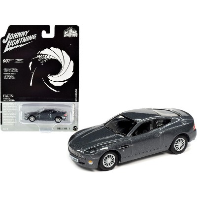 2002 Aston Martin V12 Vanquish Gray Metallic (James Bond 007) "Die Another Day" (2002) Movie "Pop Culture" 1/64 Diecast Model Car by Johnny Lightning