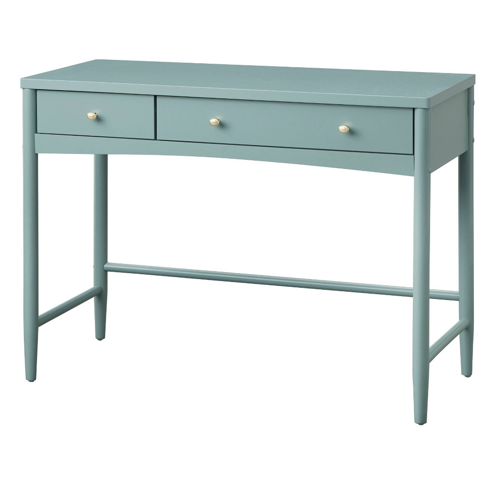 Lifestorey Linwood 2 Drawer Desk Soft Blue