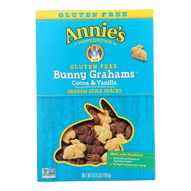 Annie's Homegrown Gluten-Free Cocoa & Vanilla Bunny Cookies - Case of 12/6.75 oz, 2 of 6