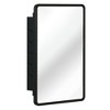 Whisen 16x24 Inch Mirror Cabinet, Rust-Resistant Iron Frame & Adjustable Glass Shelves - 3 of 4