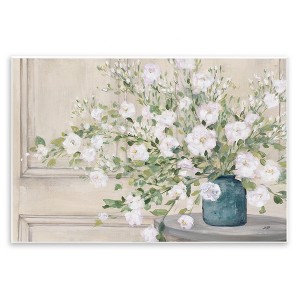 Stupell Industries Geranium Tabletop Country Still Life Painting Blooming Flowers Wall Plaque Art, 19" x 13" - 1 of 4