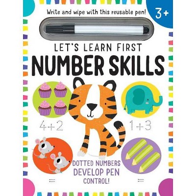 Let's Learn: First Number Skills (Write and Wipe) - by  Insight Editions (Mixed Media Product)