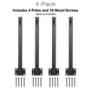 Excello Global Products 4 Pack of 1.3' Fence String Light Poles - 2 of 4