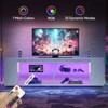 Pinmoco 80" LED TV Stand, Gaming Entertainment Center with Bookshelf & 4 Open Shelves, White - 4 of 4