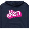 Men's - Barbie - Ken Logo Graphic Fleece Pullover Hoodie - 2 of 4