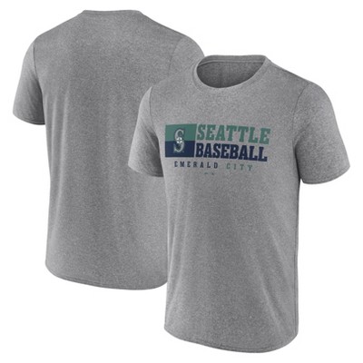 MLB Seattle Mariners Men's Gray Short Sleeve T-Shirt