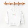 The Juniper Shop Embroidered Easter Bunny Outline Toddler Sweatshirt - 2 of 4