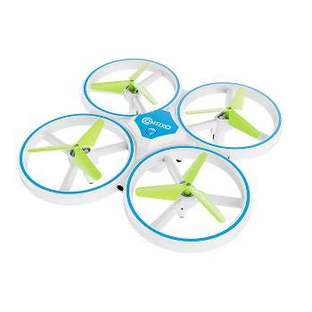 Kidzfun Mini UFO Drone Toys for Kids Hand Operated Flying Spinner
