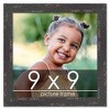 PosterPalooza | Square Shabby Chic Black Picture Frame - UV Acrylic, Foam Board Backing, Hanging Hardware - 2 of 4