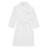 Linum Home Textiles 100% Turkish Cotton Embroidered ''Hers'' Terry Bathrobe in Script Font - 2 of 3
