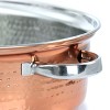 Gibson Home Radiance 17.5 Inch Stainless Steel Copper Plated Oval Roaster with Lid and Roasting Rack - 4 of 4