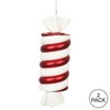 Vickerman Red-White Swirl Candy Christmas Ornament - 3 of 3