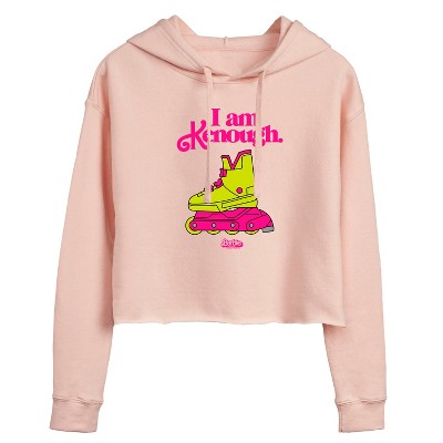 Women's - Barbie - I Am Kenough Rollerblades Cropped Graphic Hoodie