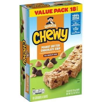 Quaker Chewy Peanut Butter Chocolate Chip Granola Bars - 15.2oz/18ct