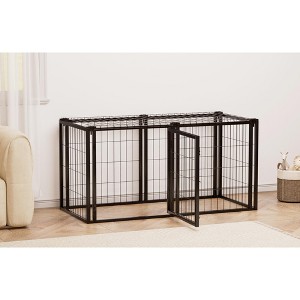 Gulches 47.2" Dog Crate for Small to Medium Dogs with Top Cover and Customizable Doors - 1 of 4