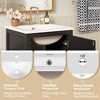 KTMBDW Bathroom Vanity, Bathroom Vanity with Sink, Farmhouse Wood Fixture Stand Pedestal Bathroom Cabinet with Drawer, Easy Assembly - 4 of 4