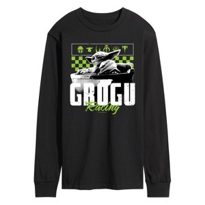 Men's - Star Wars - The Mandalorian Grogu Racing Jersey Long Sleeve Graphic T-Shirt - 1 of 3