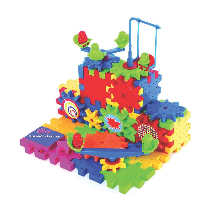 Krazy Gears Gear Building Toy Set - Interlocking Learning Blocks & Motorized Spinning Gears - 81 Piece Set, 2 of 6